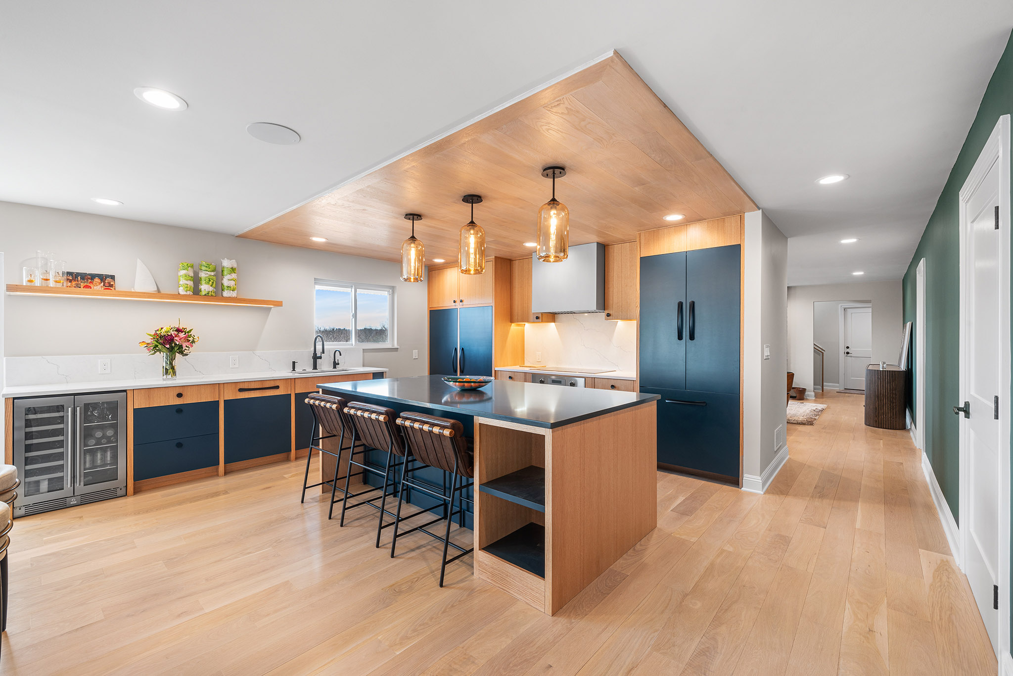 Domers Construction - First Floor Guestroom, Bathroom, Den, Living Room and Stairs