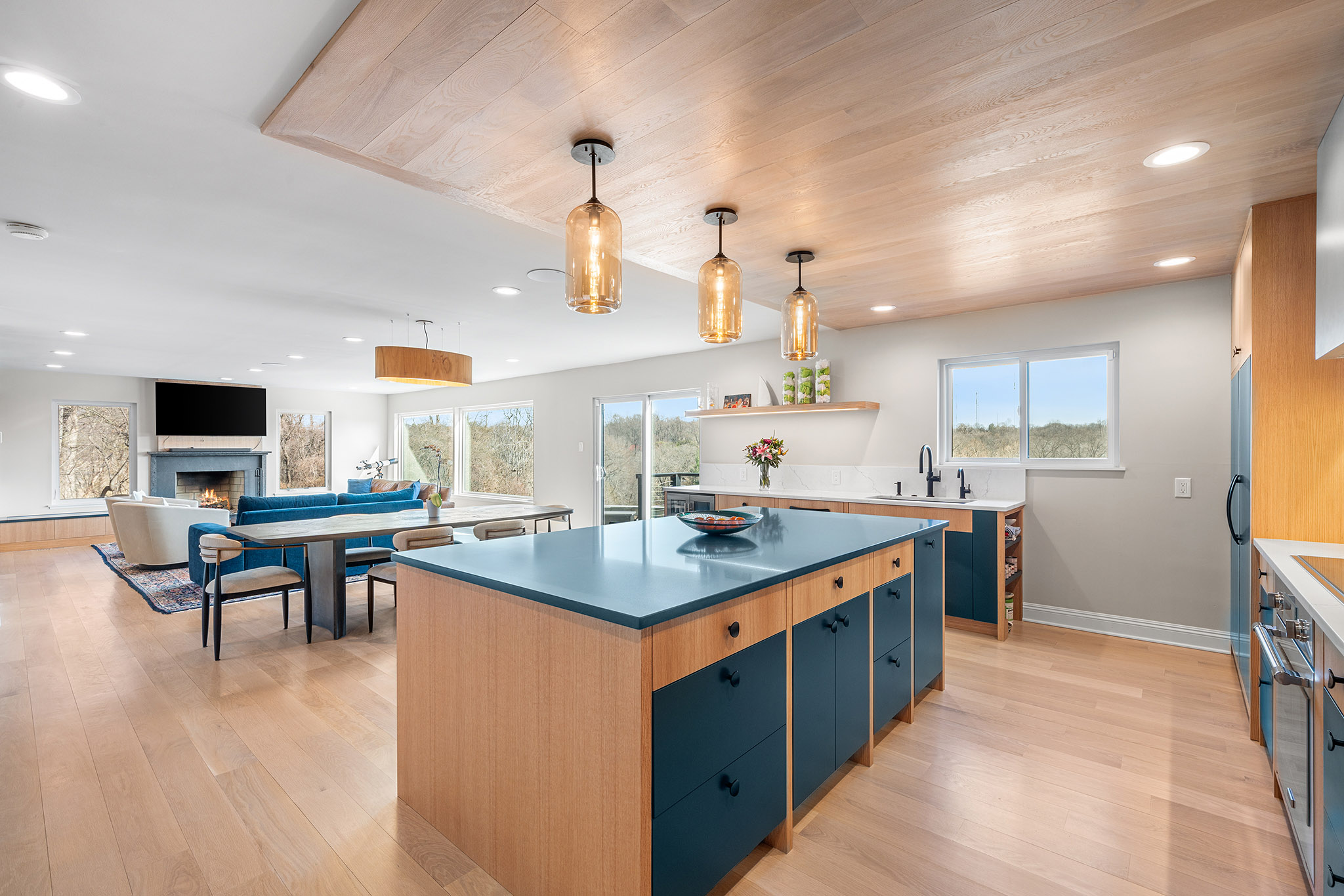 Domers Construction - First Floor Guestroom, Bathroom, Den, Living Room and Stairs