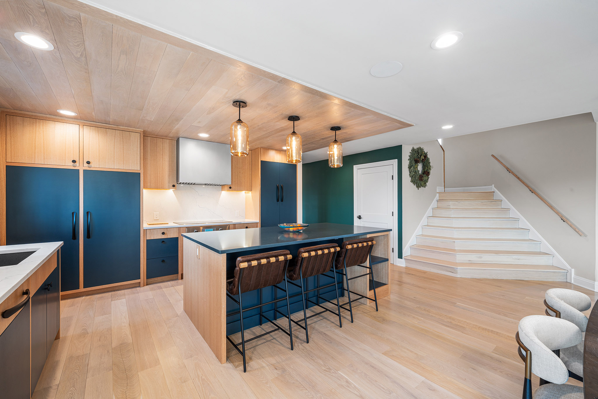 Domers Construction - First Floor Guestroom, Bathroom, Den, Living Room and Stairs