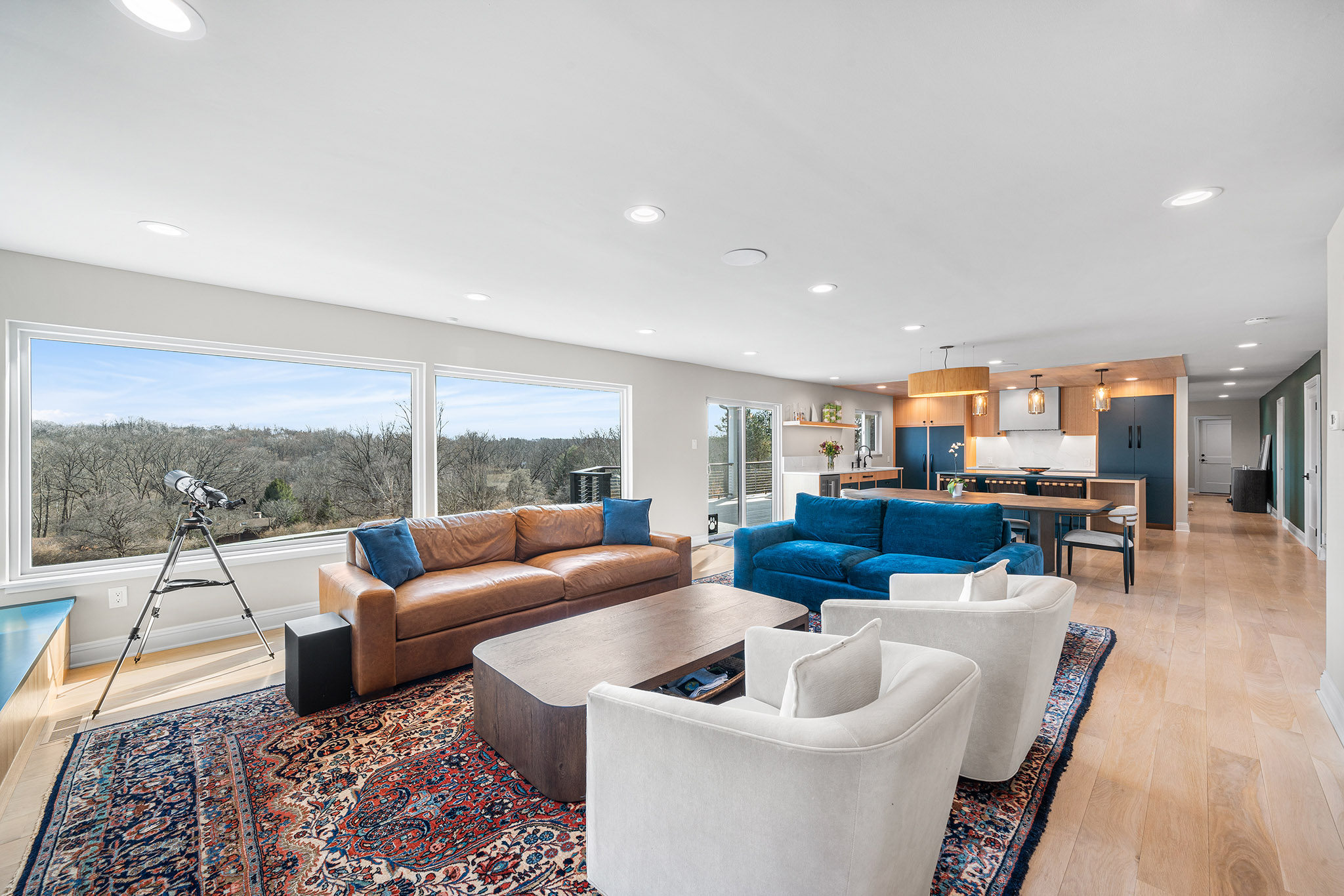 Domers Construction - First Floor Guestroom, Bathroom, Den, Living Room and Stairs